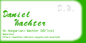 daniel wachter business card